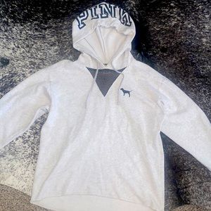 Grey XS Pink Victoria’s Secret Hoodie